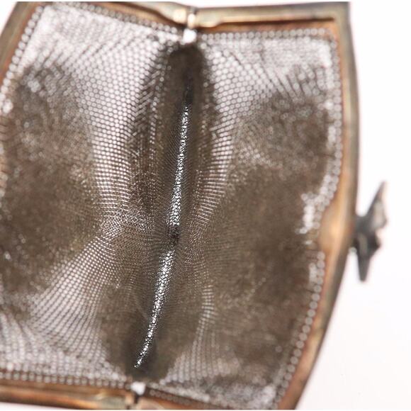 👜 Antique Whiting & Davis Mesh Wristlet Purse, c.1915–1920 - Picture 3 of 5